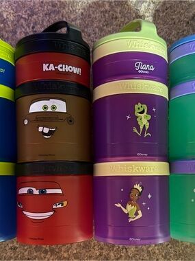 Stackable Snack Containers - 4 Whiskware Disney